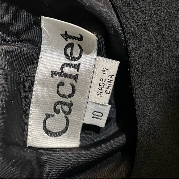 NWT Long black gown with cross cross back - Picture 7 of 7